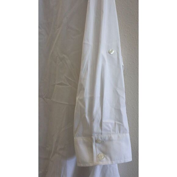 Finley 312897 Women Sz 2XL White Silky Poplin L/S Roll Tab Button-Up Shirt - Picture 6 of 10